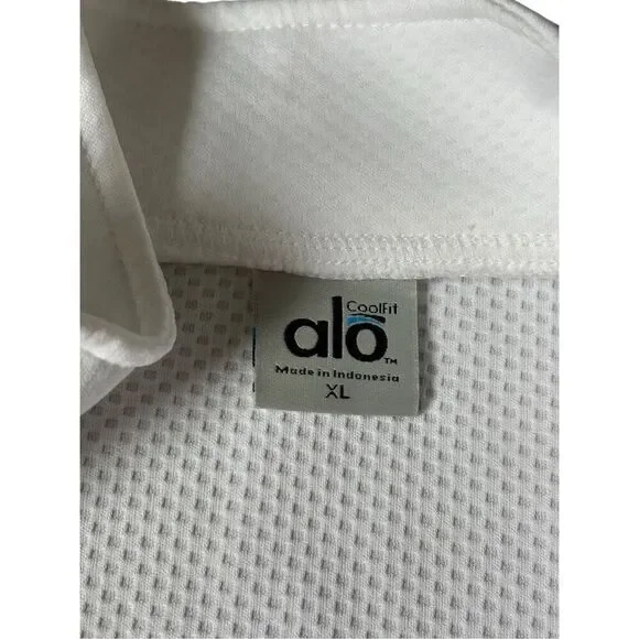 Alo Yoga Coolfit Performance Full Zip Lightweight Jacket Men’s size XL White - Picture 3 of 10